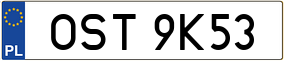 Trailer License Plate